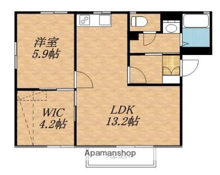 アットホームご殿山 201 ｜ 長野県飯田市上郷飯沼（賃貸アパート1LDK・2階・48.66㎡） その2