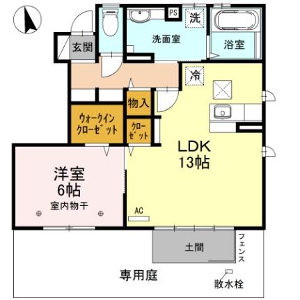 長野県長野市大字下駒沢（賃貸アパート1LDK・1階・51.62㎡） その2