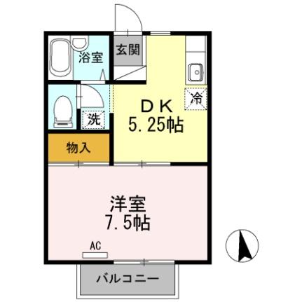 シャルム若里　Ａ  ｜ 長野県長野市若里４丁目（賃貸アパート1DK・2階・29.25㎡） その2