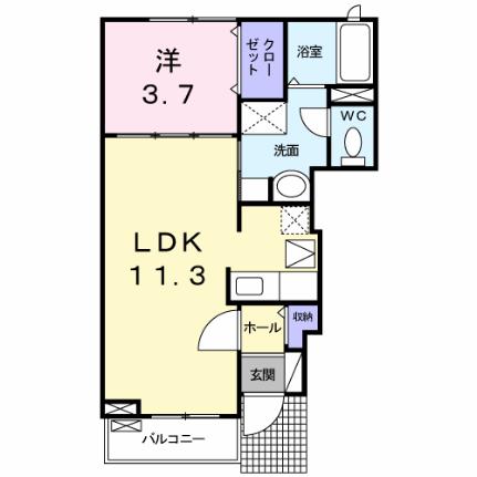 エミネンスI 105 ｜ 静岡県富士市長通（賃貸アパート1LDK・1階・37.13㎡） その2