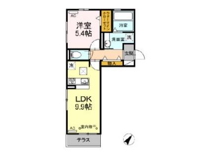 デーライトコート 103｜静岡県富士市高島町(賃貸アパート1LDK・1階・40.43㎡)の写真 その2