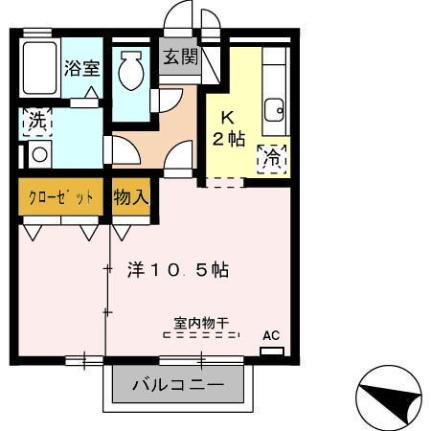 ラ・メーグII 205 ｜ 静岡県田方郡函南町仁田（賃貸アパート1R・2階・35.10㎡） その2