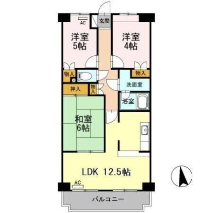 ＡＭＯＵＲナメリ 204｜静岡県駿東郡長泉町納米里(賃貸マンション3LDK・2階・67.26㎡)の写真 その2