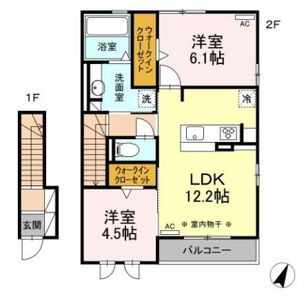 セジュール・Ｋ（セジュールケー） 205｜静岡県沼津市玉江町(賃貸アパート2LDK・2階・60.48㎡)の写真 その2