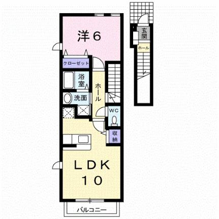 デスパシオ 202 ｜ 静岡県裾野市公文名（賃貸アパート1LDK・2階・42.37㎡） その2