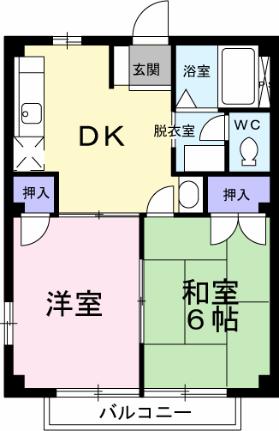 プレドパルクＢ 202｜静岡県駿東郡清水町徳倉(賃貸アパート2DK・2階・40.04㎡)の写真 その2