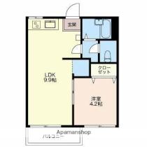 サンモール小泉 202 ｜ 静岡県富士宮市小泉（賃貸アパート1LDK・2階・30.30㎡） その2