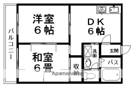 マーキュリーII 101｜静岡県富士市今泉(賃貸マンション2DK・1階・40.00㎡)の写真 その2
