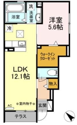 ルルジ　I 101｜静岡県富士宮市小泉(賃貸アパート1LDK・1階・45.14㎡)の写真 その2