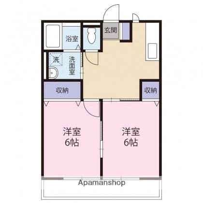 エンゼル 203｜静岡県富士市松岡(賃貸アパート2DK・2階・40.33㎡)の写真 その2