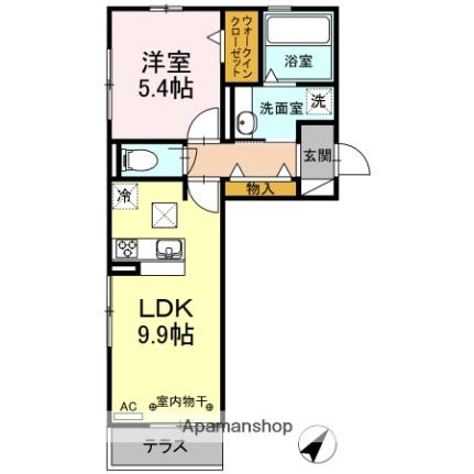 デーライトコート 103｜静岡県富士市高島町(賃貸アパート1LDK・1階・40.43㎡)の写真 その2