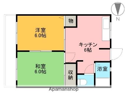 フローラルＫII 201｜静岡県富士市蓼原(賃貸アパート2DK・2階・40.50㎡)の写真 その2