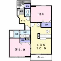 ビューネ遠藤 103 ｜ 静岡県富士宮市小泉（賃貸アパート2LDK・1階・53.28㎡） その2