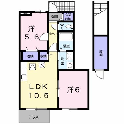 レフィナード 103｜静岡県富士宮市小泉(賃貸アパート2LDK・1階・54.86㎡)の写真 その2