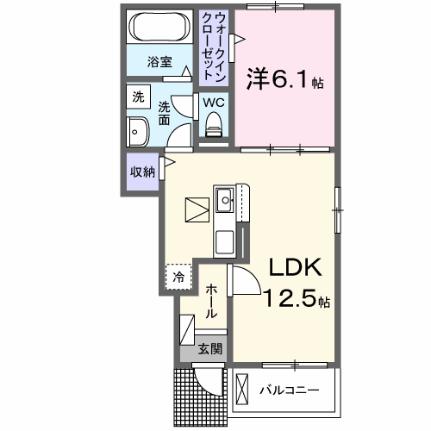 サニーホームVI 105 ｜ 静岡県富士宮市小泉（賃貸アパート1LDK・1階・44.70㎡） その2