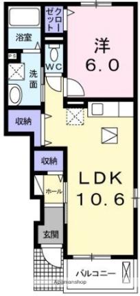 静岡県掛川市大池（賃貸アパート1LDK・1階・42.19㎡） その2