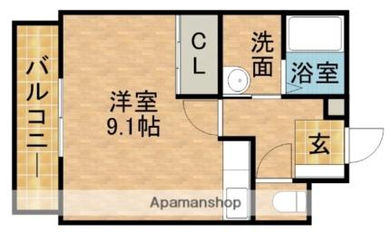 ラフォーレ百園 503｜静岡県浜松市中央区三方原町(賃貸マンション1R・5階・28.95㎡)の写真 その2