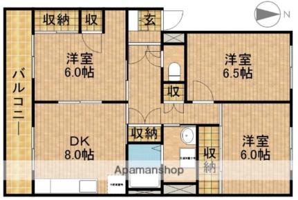 静岡県浜松市中央区三和町(賃貸マンション3DK・2階・71.01㎡)の写真 その2