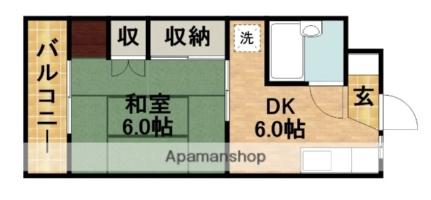静岡県浜松市中央区小池町(賃貸アパート1DK・2階・25.92㎡)の写真 その2