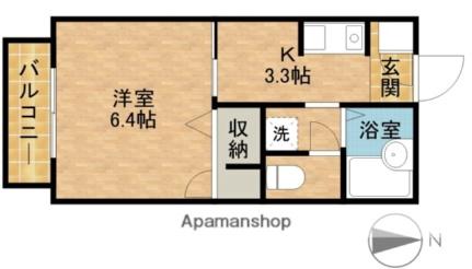 エミネンス静大北 ｜静岡県浜松市中央区和合町(賃貸アパート1K・2階・22.96㎡)の写真 その2