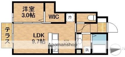 静岡県浜松市中央区中田町(賃貸アパート1LDK・1階・32.94㎡)の写真 その2