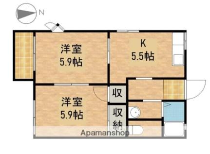 静岡県浜松市中央区舞阪町浜田(賃貸アパート2K・1階・38.83㎡)の写真 その2