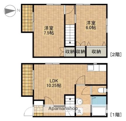 テラスラムール 103 ｜ 静岡県浜松市中央区入野町（賃貸テラスハウス2LDK・1階・57.97㎡） その2