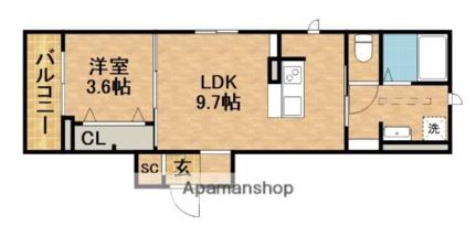 Ｒａｄｉｕｓ　Ｖ  ｜ 静岡県浜松市中央区神田町（賃貸アパート1LDK・3階・34.94㎡） その2