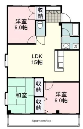 イルパルコ 301｜静岡県静岡市駿河区池田(賃貸マンション3LDK・3階・71.05㎡)の写真 その2