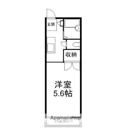 ミッキーくわやま 202 ｜ 静岡県静岡市駿河区小鹿（賃貸アパート1K・2階・18.60㎡） その2