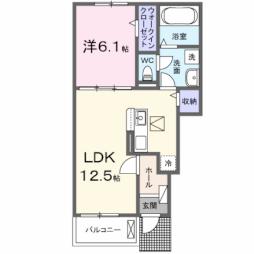 ジョリ　ファミーユ　II 1階1LDKの間取り