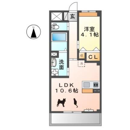 インペリアルシャトー 303｜愛知県西春日井郡豊山町大字青山字神明(賃貸マンション1LDK・3階・38.25㎡)の写真 その2