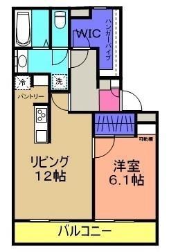 フィオーレコリーナ 306 ｜ 愛知県豊橋市中野町字大原（賃貸マンション1LDK・3階・49.70㎡） その2