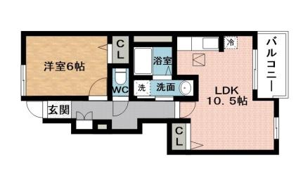 レジデンス伊賀 105 ｜ 三重県伊賀市木興町（賃貸アパート1LDK・1階・42.63㎡） その2