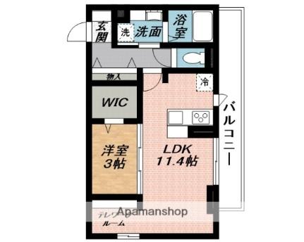 エクラ  ｜ 三重県名張市希央台４番町（賃貸アパート1LDK・2階・37.68㎡） その2