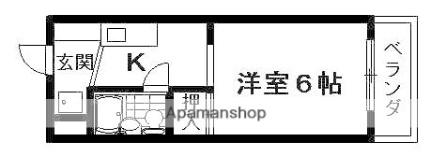 北川マイルーム88 406｜滋賀県草津市野村１丁目(賃貸マンション1K・4階・20.16㎡)の写真 その2