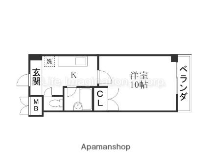 アートプラザ南笠 4004｜滋賀県草津市南笠東４丁目(賃貸マンション1K・4階・27.54㎡)の写真 その2