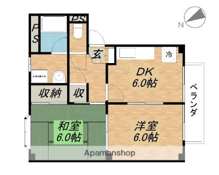 ノースヴィレッジ 201｜滋賀県彦根市小泉町(賃貸アパート2DK・2階・44.05㎡)の写真 その2