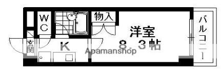 ワイズレジデンス南草津 1402｜滋賀県草津市橋岡町(賃貸マンション1K・4階・24.00㎡)の写真 その2