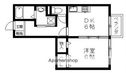 滋賀県甲賀市水口町元町（賃貸アパート1DK・1階・35.24㎡） その2