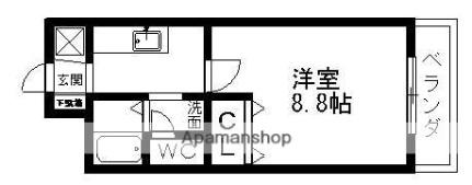 ヒルズイッセイ ｜滋賀県大津市一里山３丁目(賃貸マンション1K・4階・28.00㎡)の写真 その2