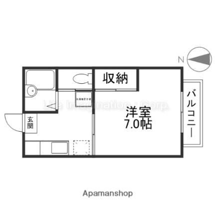 滋賀県大津市大江４丁目(賃貸アパート1K・2階・21.00㎡)の写真 その2