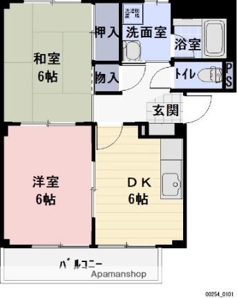 滋賀県甲賀市甲南町寺庄(賃貸アパート2DK・2階・43.70㎡)の写真 その2