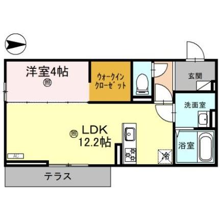 メゾンクレール瀬田北 103｜滋賀県大津市大萱６丁目(賃貸アパート1LDK・1階・41.86㎡)の写真 その2