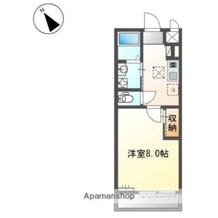 滋賀県彦根市大堀町(賃貸アパート1K・2階・27.44㎡)の写真 その2