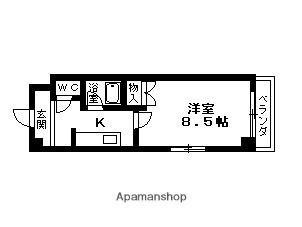 アートプラザ野路 4002｜滋賀県草津市野路東４丁目(賃貸マンション1K・4階・25.13㎡)の写真 その2