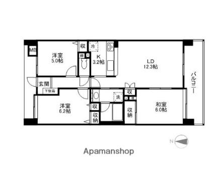 ローレルコート大津 ｜滋賀県大津市逢坂１丁目(賃貸マンション3LDK・10階・66.92㎡)の写真 その2