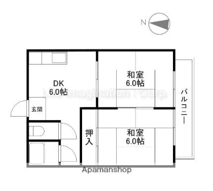 ハイツ曙 ｜滋賀県大津市大萱２丁目(賃貸アパート2DK・2階・40.00㎡)の写真 その2