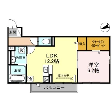 リバーハイツII 302｜滋賀県大津市大江１丁目(賃貸アパート1LDK・3階・47.26㎡)の写真 その2