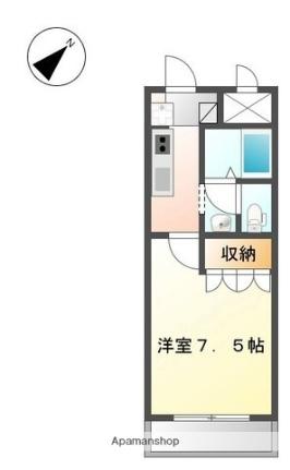 クックハイム ｜滋賀県彦根市西今町(賃貸マンション1K・2階・24.70㎡)の写真 その2